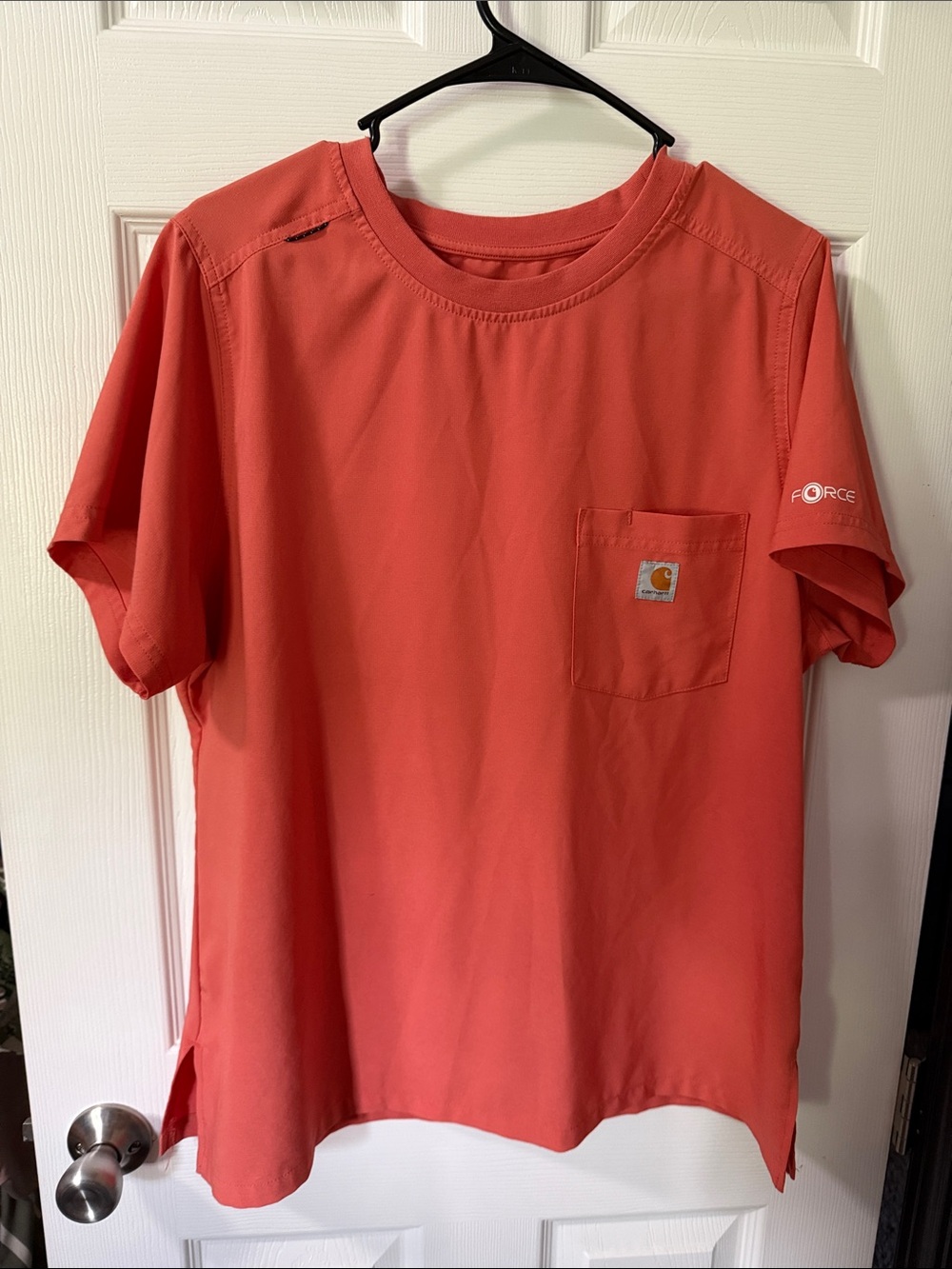 Carhartt Womans Cross Flex Crew Neck Scrub Top and Boot Cut Scrub pants